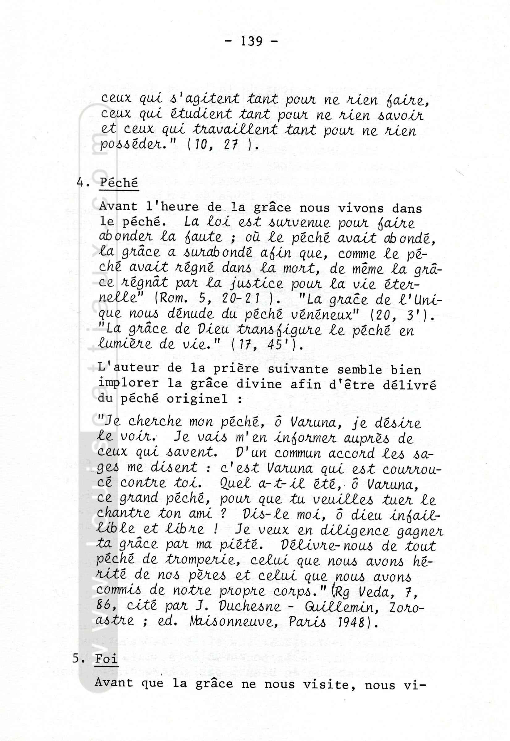 Le thème de la grâce dans « Le Message Retrouvé », 1992