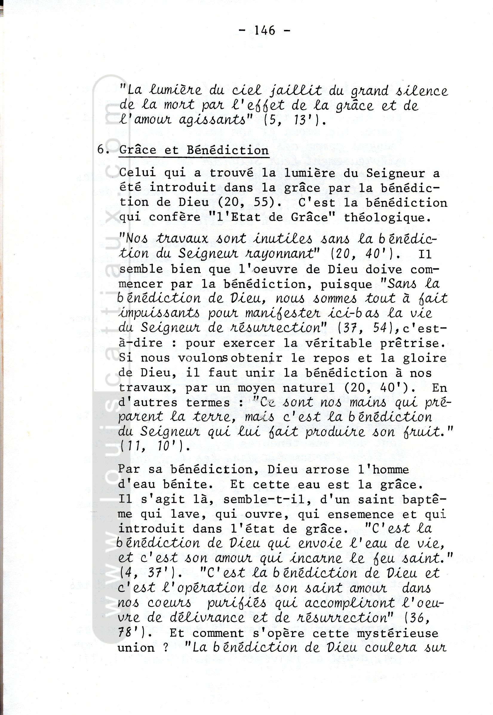 Le thème de la grâce dans « Le Message Retrouvé », 1992