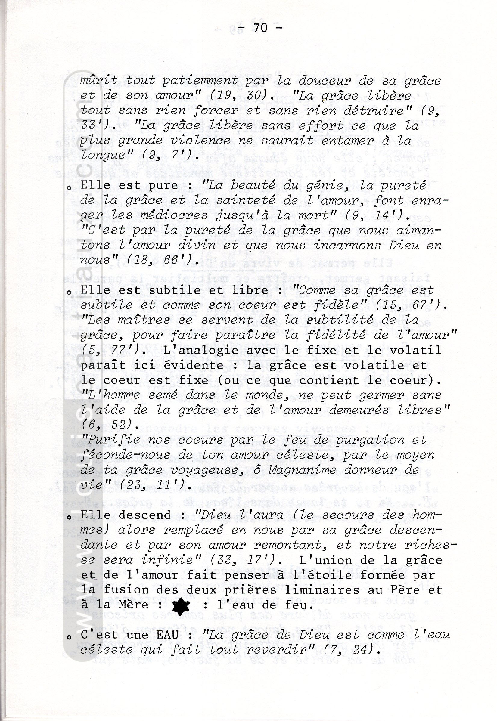 Le thème de la grâce (2) dans « Le Message Retrouvé », 1992