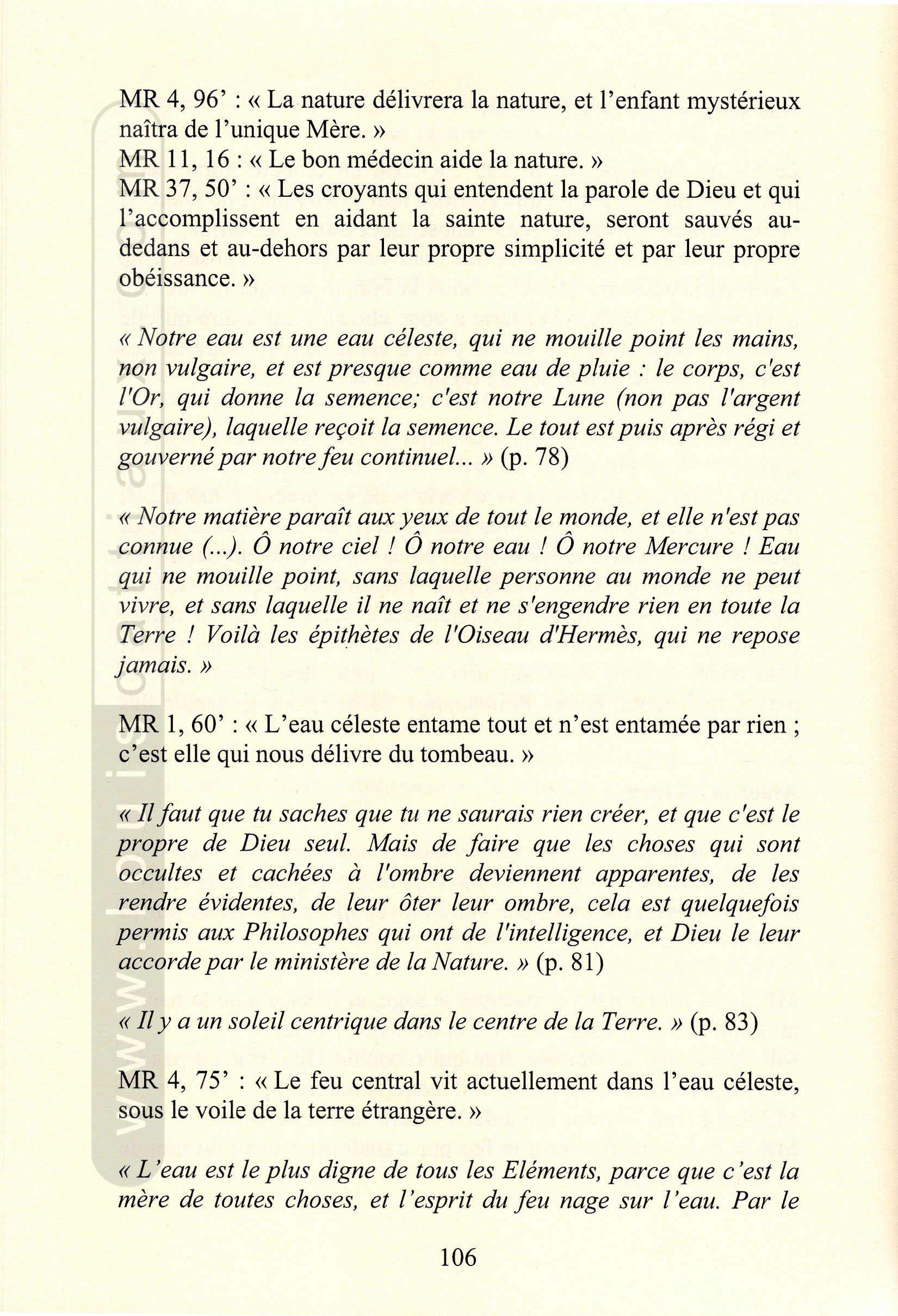 Le Cosmopolite à la lumière du « Message Retrouvé », 2012