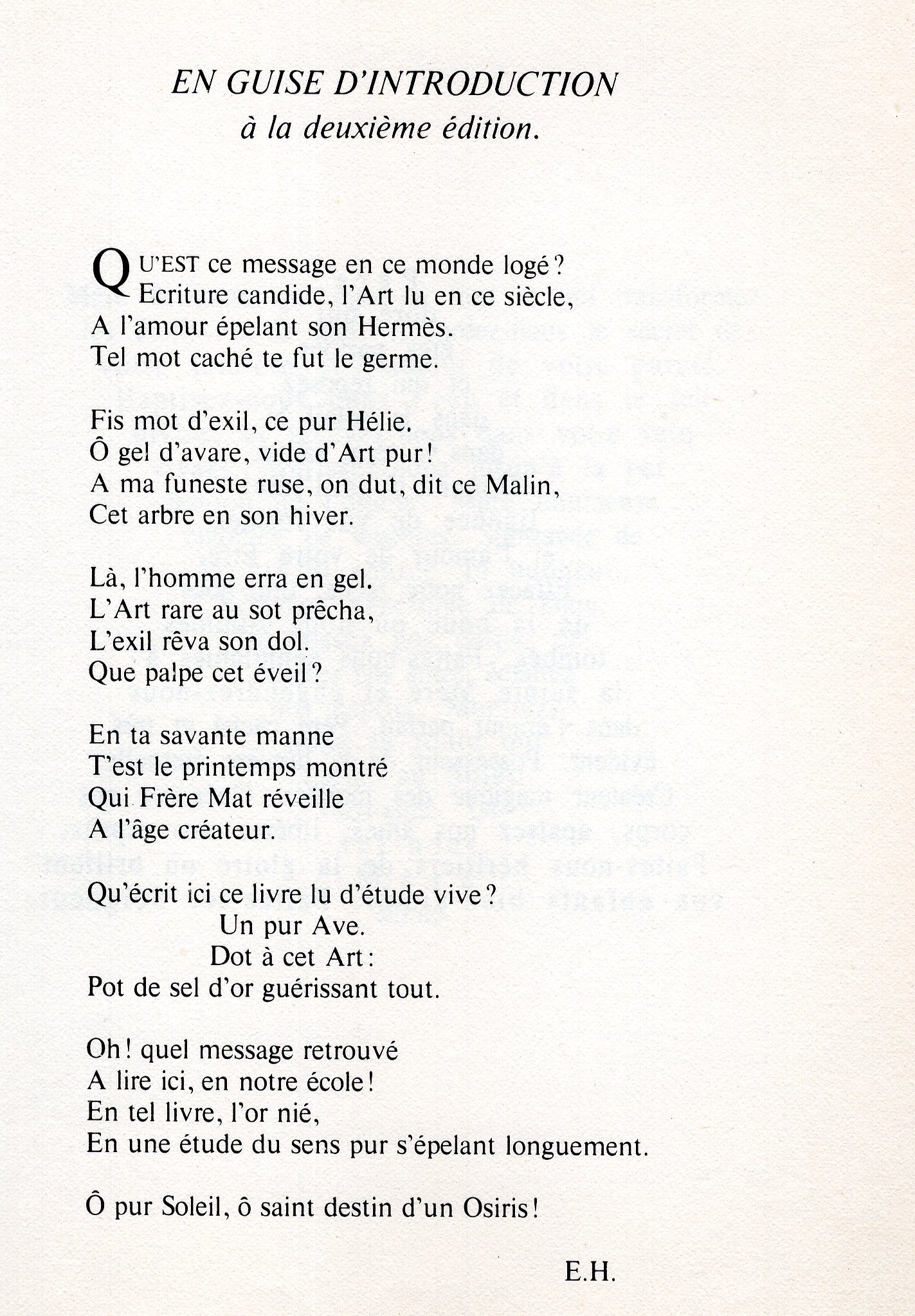 Qu’est ce message en ce monde logé ?, 1978 par Emmanuel d’Hooghvorst