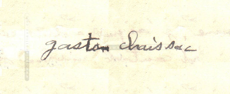Signing of Chaissac