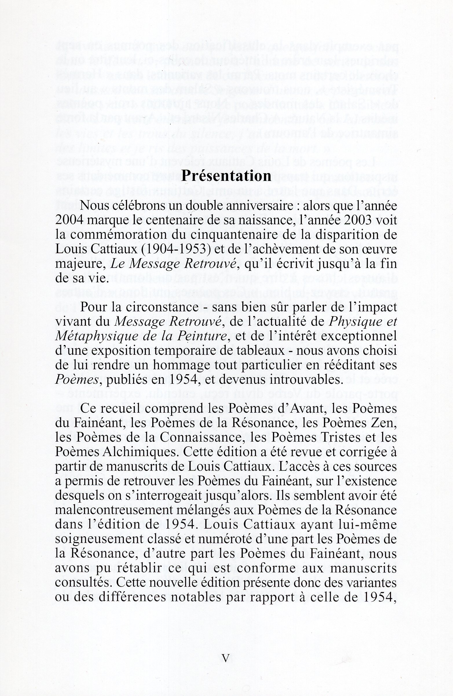 Publication of Poems, presentation by C. Rosereau, pg. 1