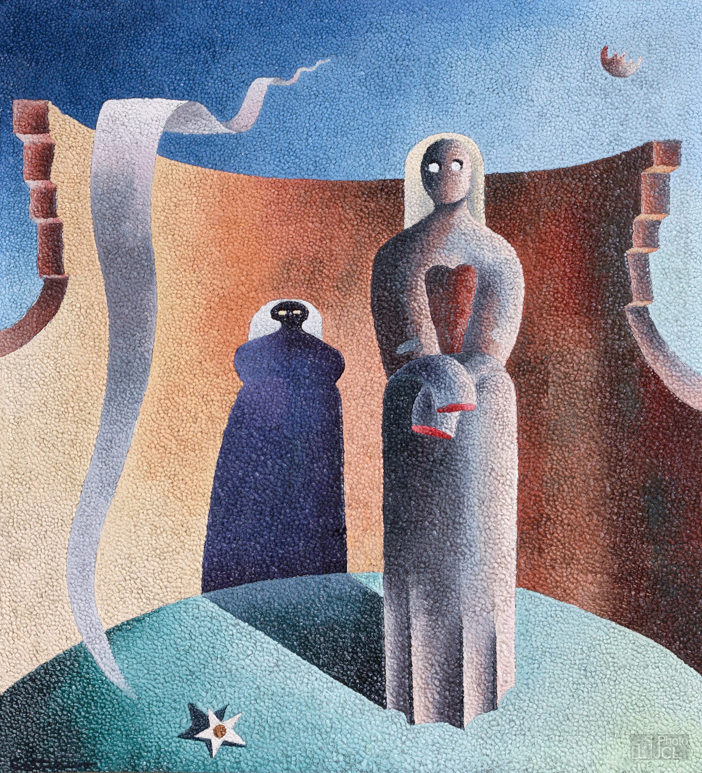 La Vierge attentive ou la Vierge a l’étoile couteau – 56 x 50cm