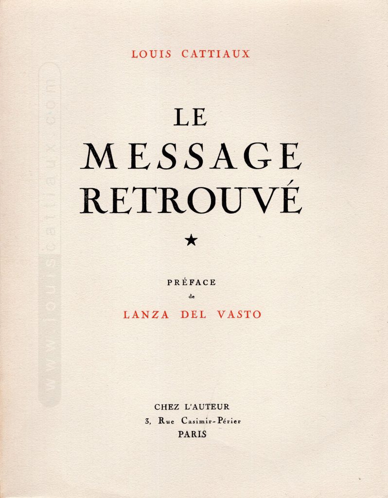 Le Message Retrouvé - 1946