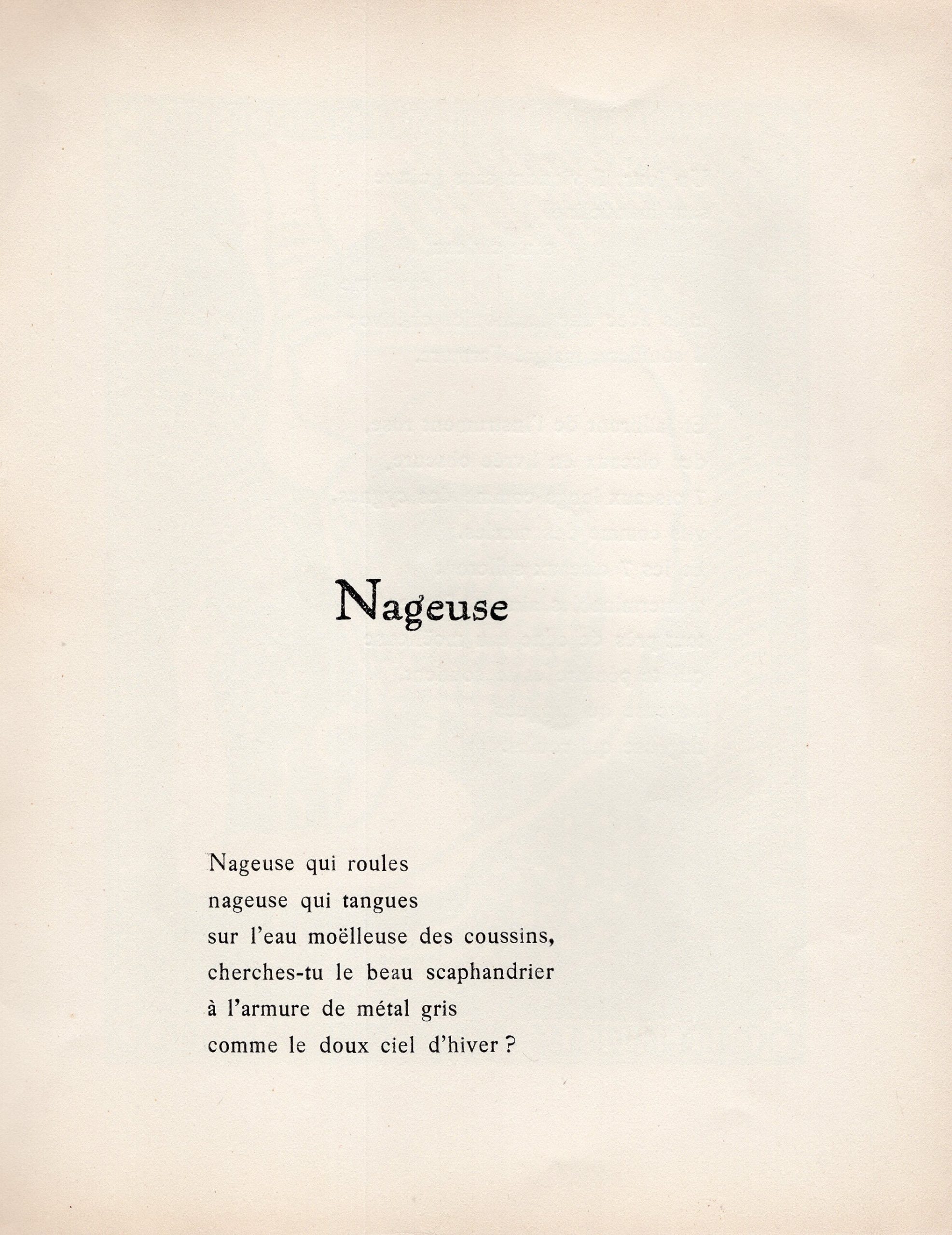 Nageuse – André Guilliot