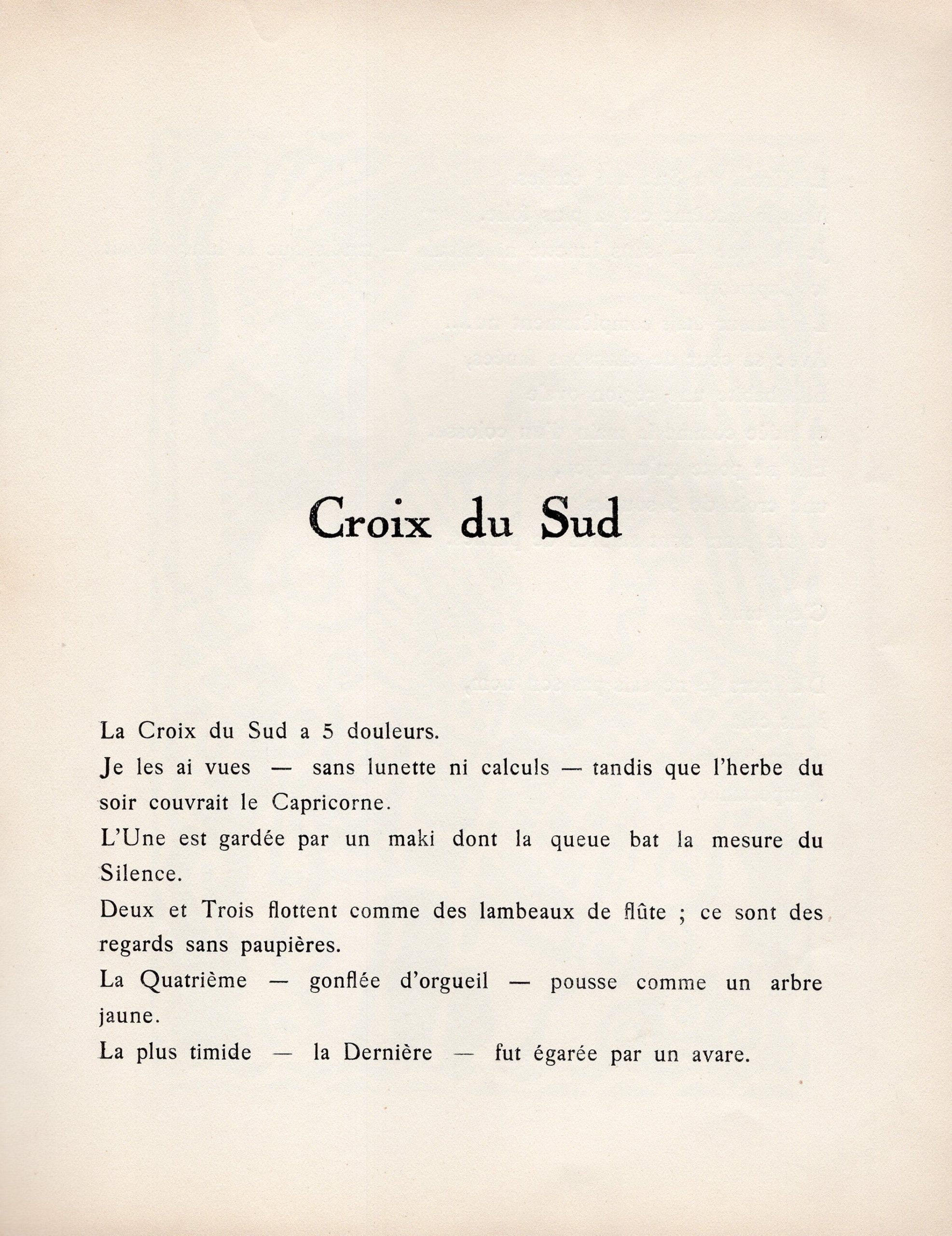 Croce del Sud – André Guilliot