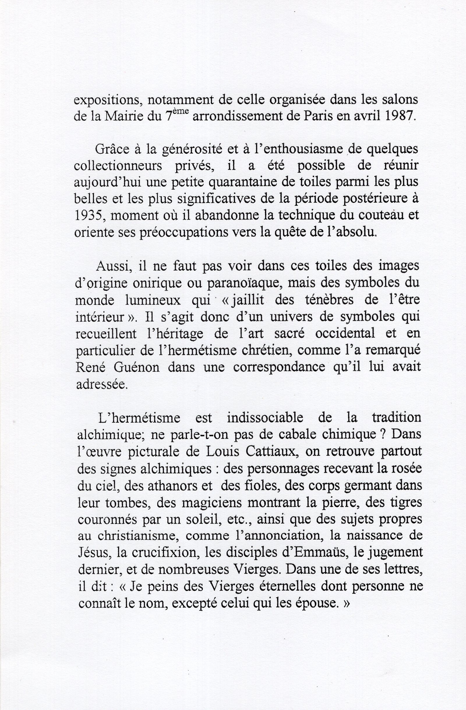 Catalogue de l’exposition, pg. 3