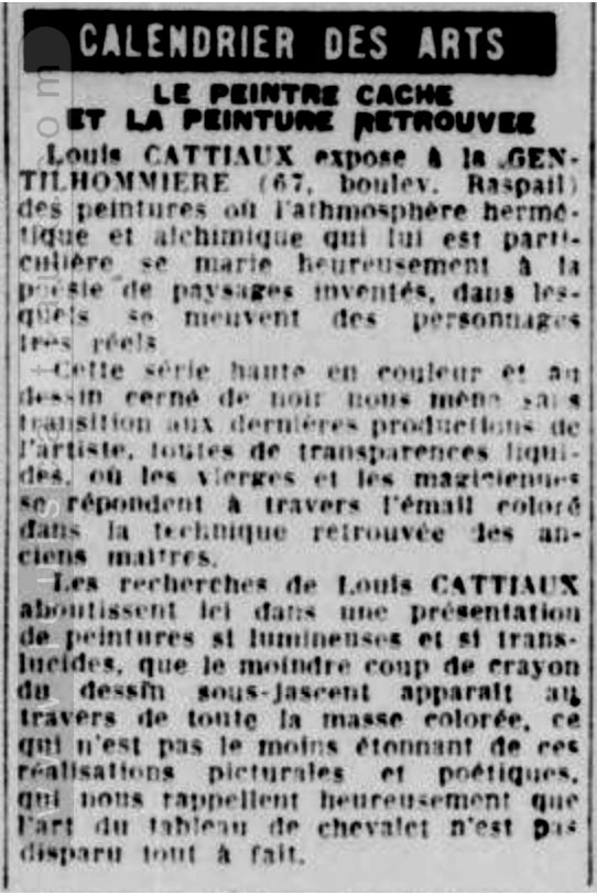 1950 04 07 in « L’Intransigeant » Paris-Presse