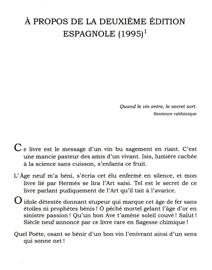 introduction au Message Retrouvé 1995