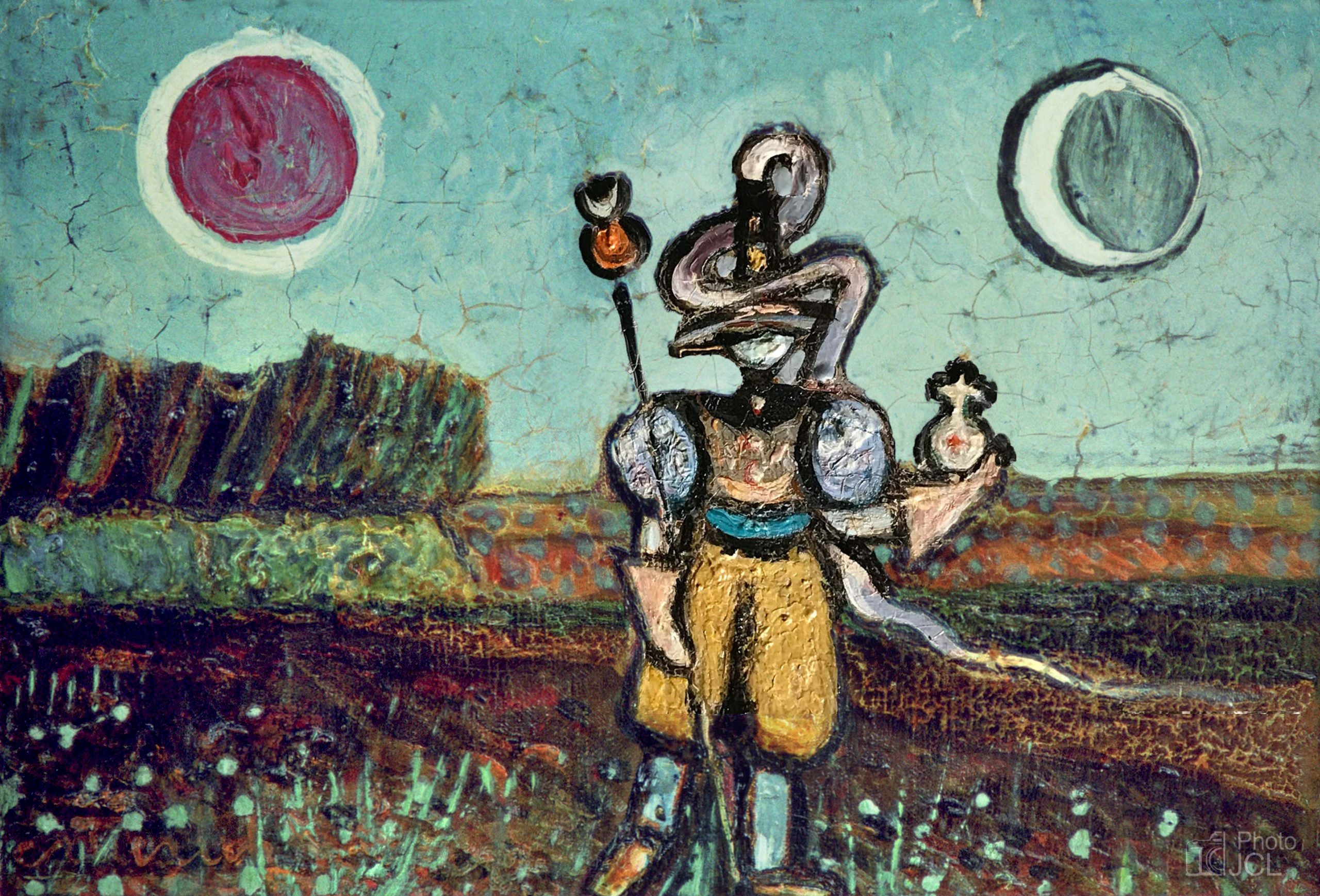 The Rural Mercury (Le Mercure Champêtre). Oil on canvas 35x25 cm